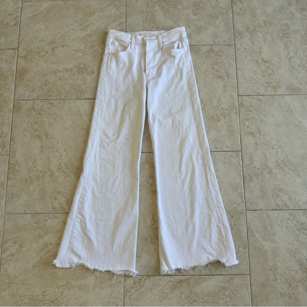 MOTHER DENIM White Tomcat Roller Chew Almost Innocent Size 27 - Picture 2 of 13